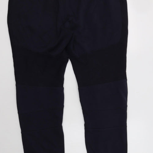 Matalan Mens Blue  Cotton Jogger Trousers Size XL L29 in Regular Drawstring