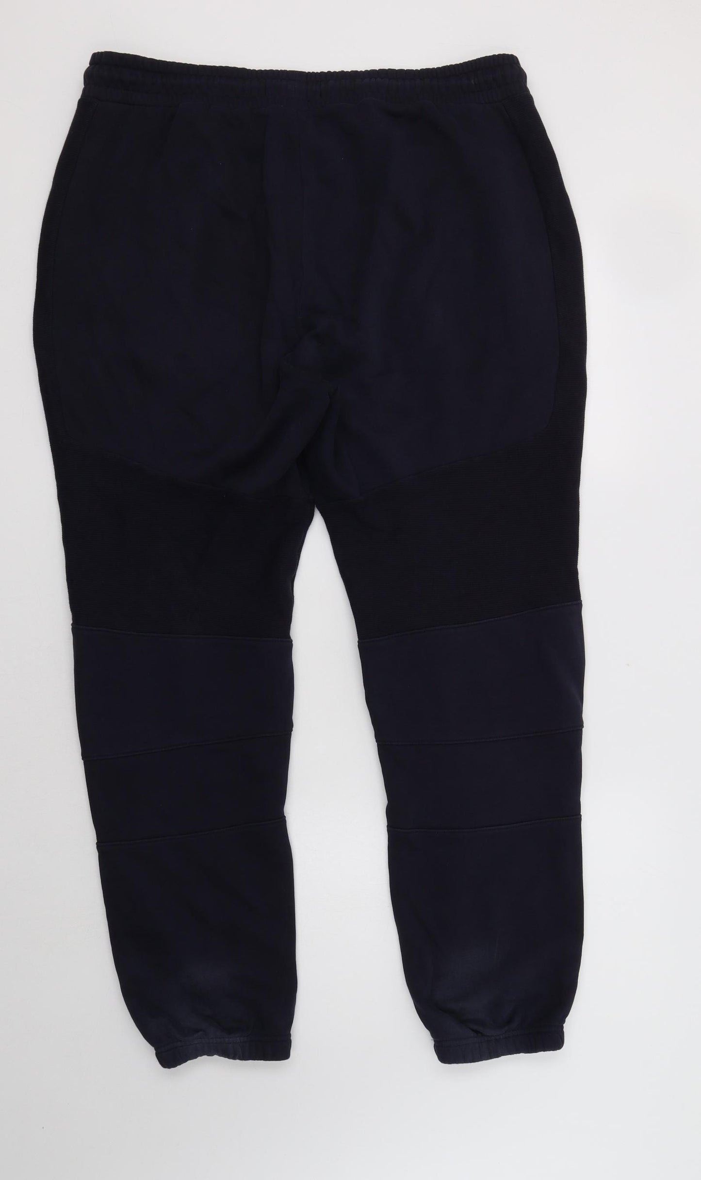 Matalan Mens Blue  Cotton Jogger Trousers Size XL L29 in Regular Drawstring