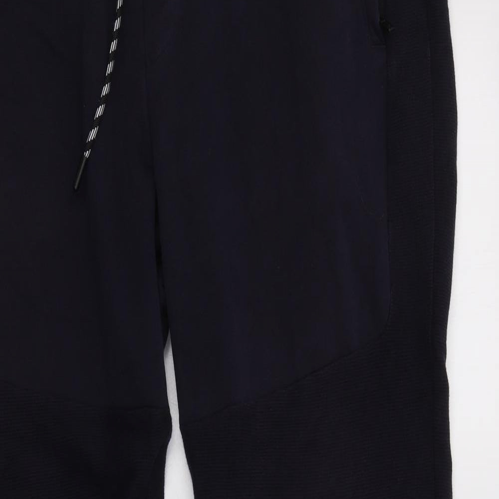 Matalan Mens Blue  Cotton Jogger Trousers Size XL L29 in Regular Drawstring