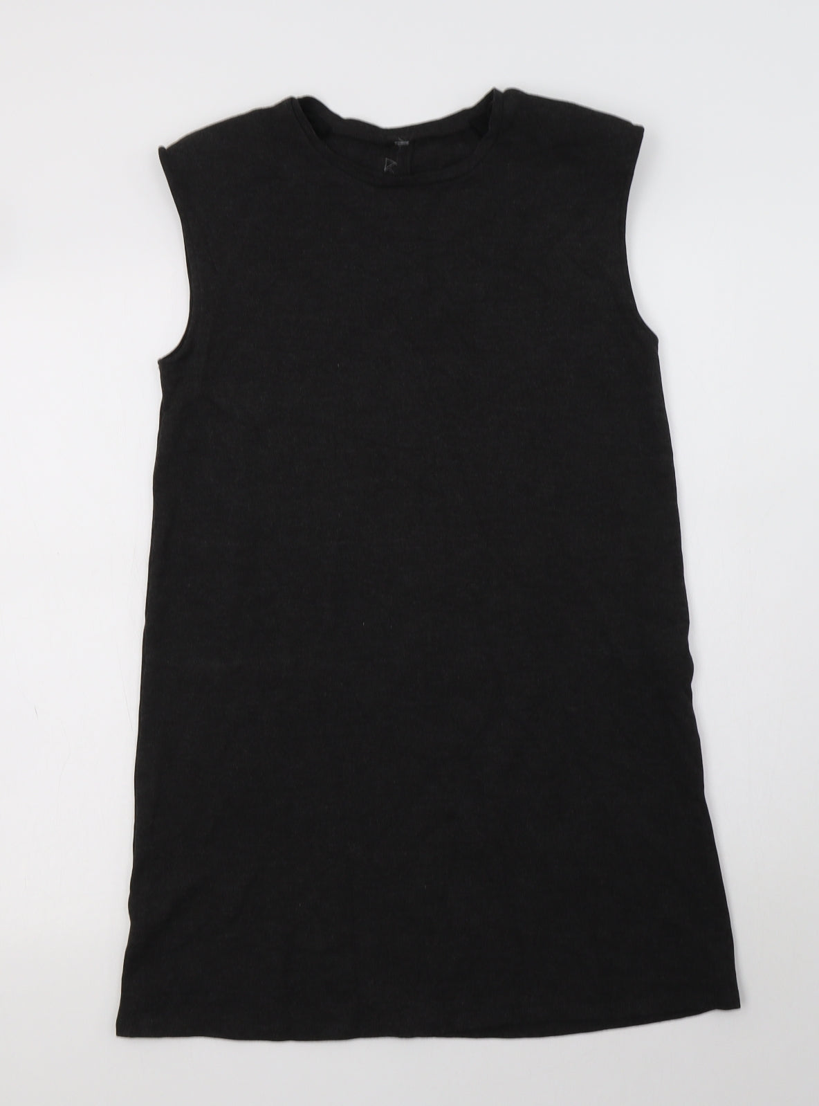 Zara Womens Grey  Viscose A-Line  Size S  Crew Neck
