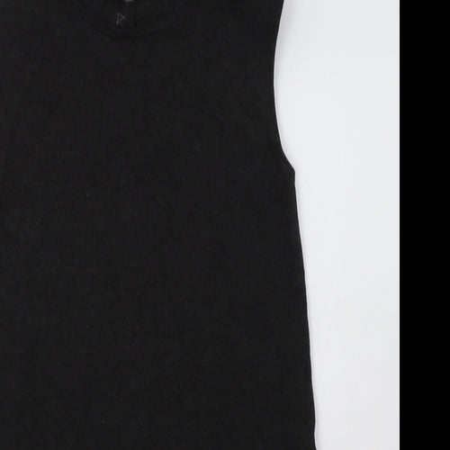 Zara Womens Grey  Viscose A-Line  Size S  Crew Neck
