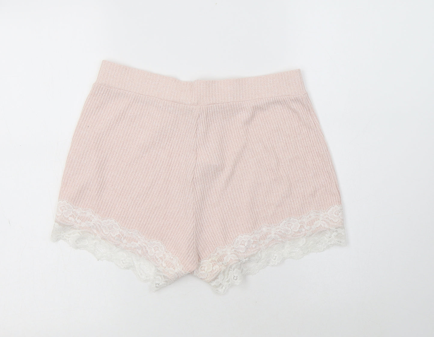 George Womens Pink  Viscose  Pyjama Pants Size 10  Drawstring - Lace Detail