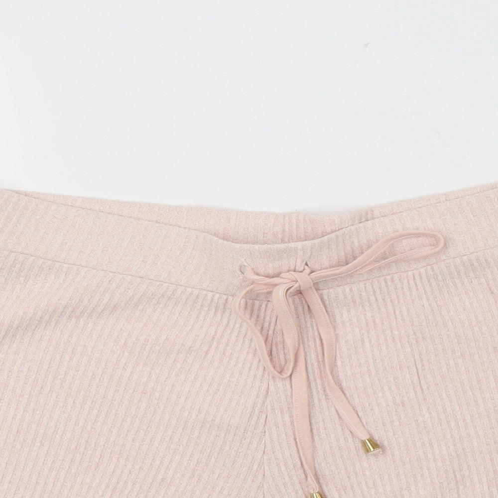 George Womens Pink  Viscose  Pyjama Pants Size 10  Drawstring - Lace Detail