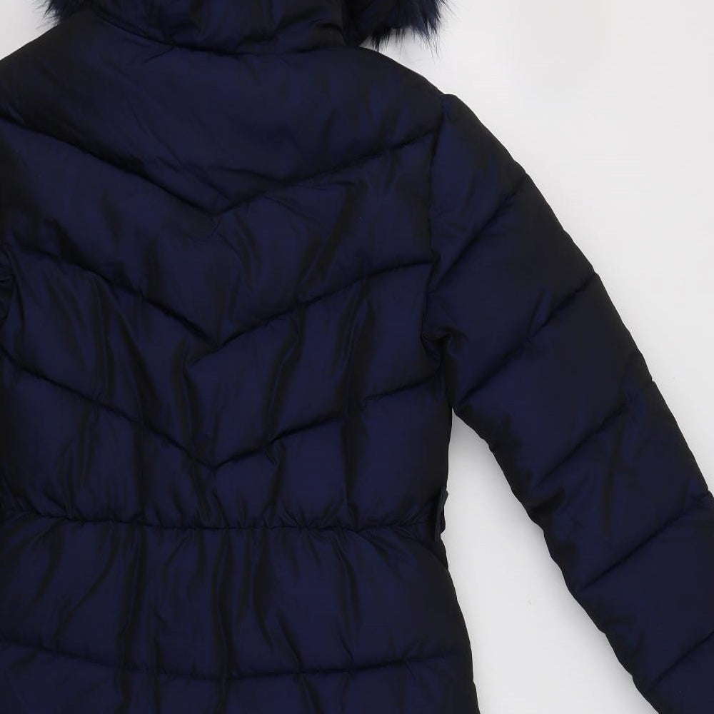 Ted Baker Girls Blue   Puffer Jacket Jacket Size 13 Years  Zip