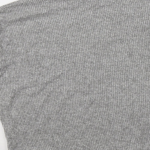 Golddigga Womens Grey  Viscose Top Lounge Set Size M