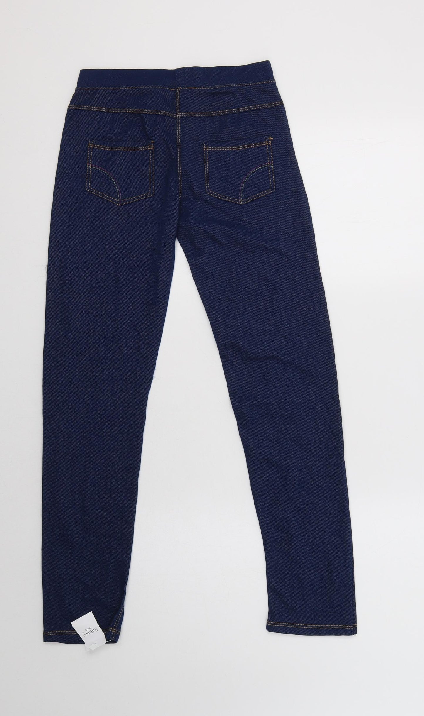 Nutmeg Girls Blue  Cotton Jegging Trousers Size 12-13 Years  Regular