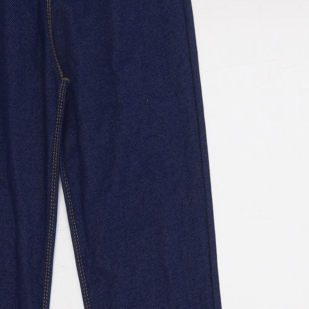Nutmeg Girls Blue  Cotton Jegging Trousers Size 12-13 Years  Regular