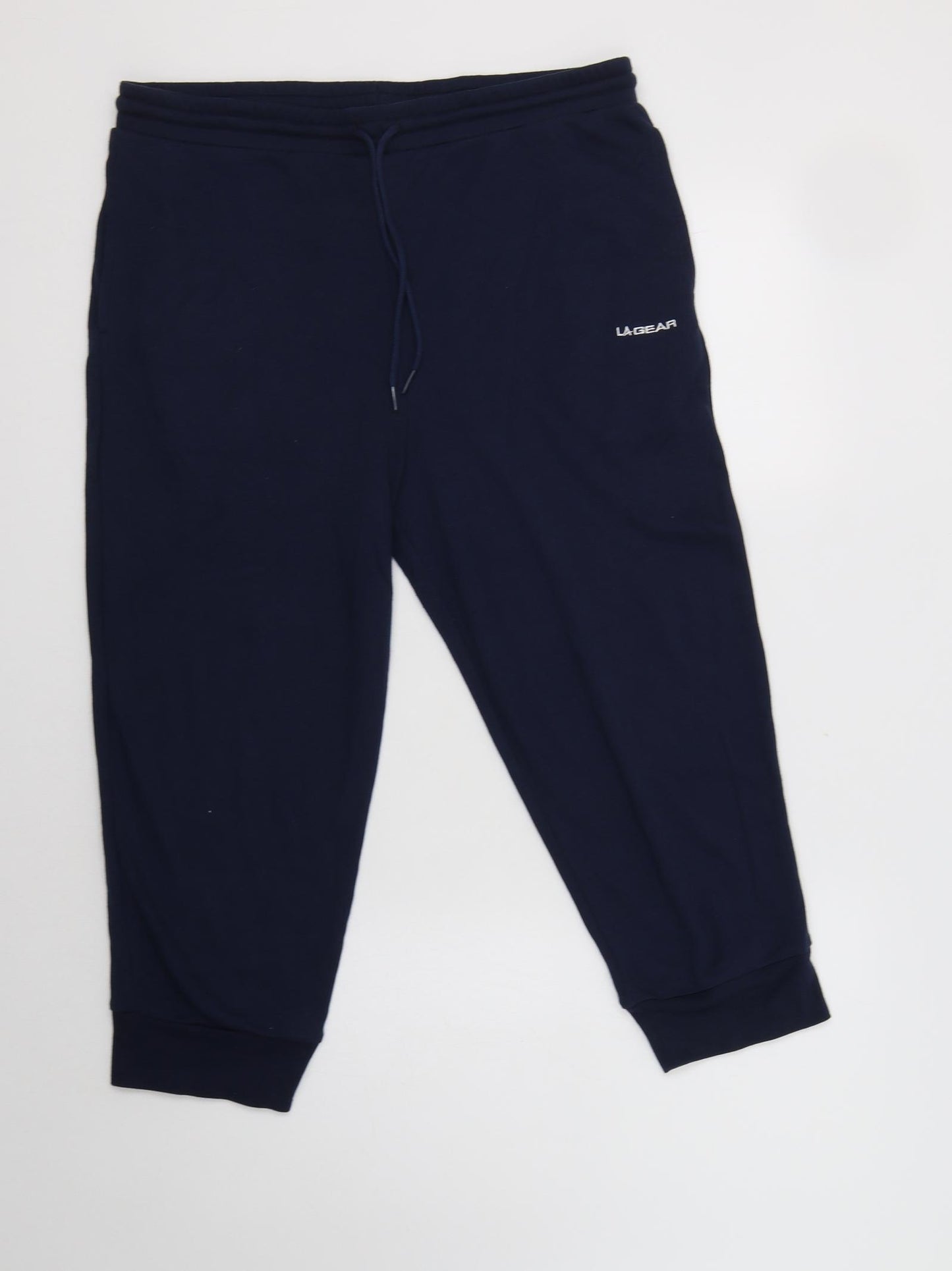 LA Gear Womens Blue  Polyester Jogger Trousers Size 18 L21 in Regular Drawstring