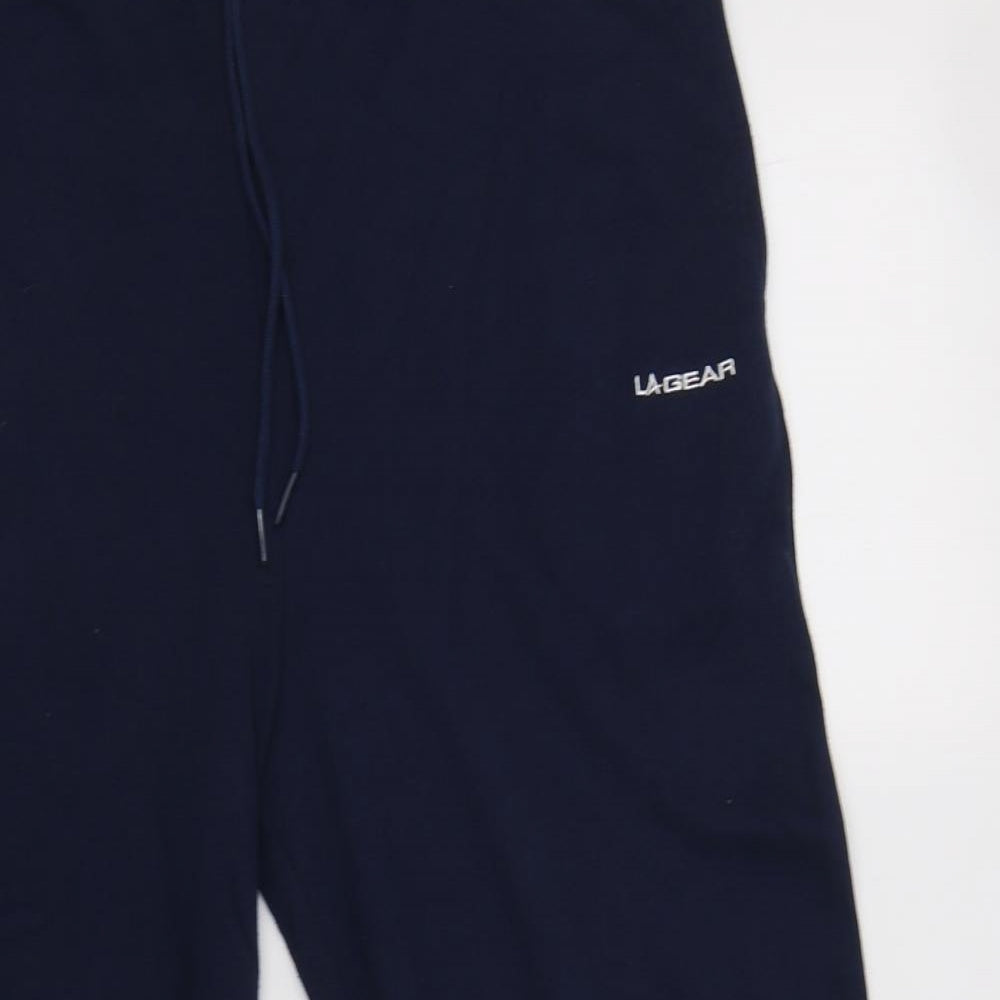 LA Gear Womens Blue  Polyester Jogger Trousers Size 18 L21 in Regular Drawstring