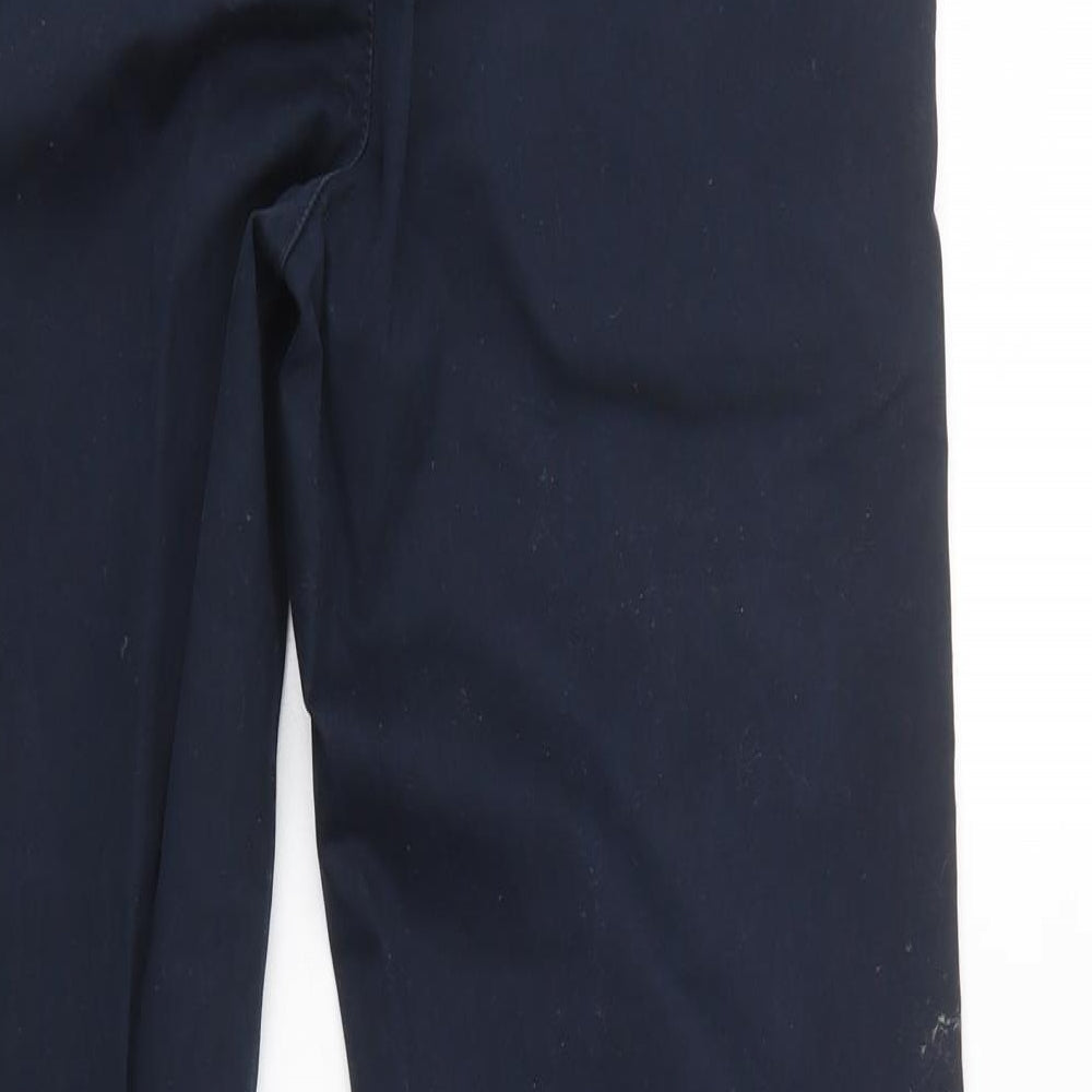 Jasper Conran Womens Blue  Cotton Chino Trousers Size 34 L32 in Regular