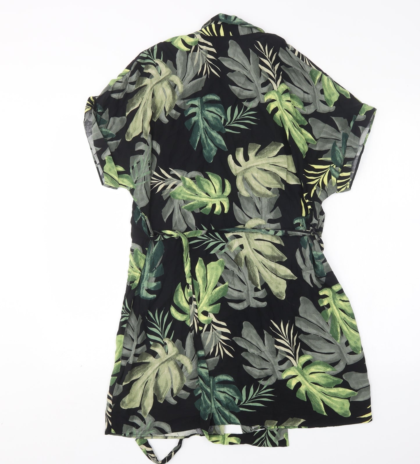 River Island Womens Multicoloured Floral Viscose Shirt Dress  Size 10  Collared