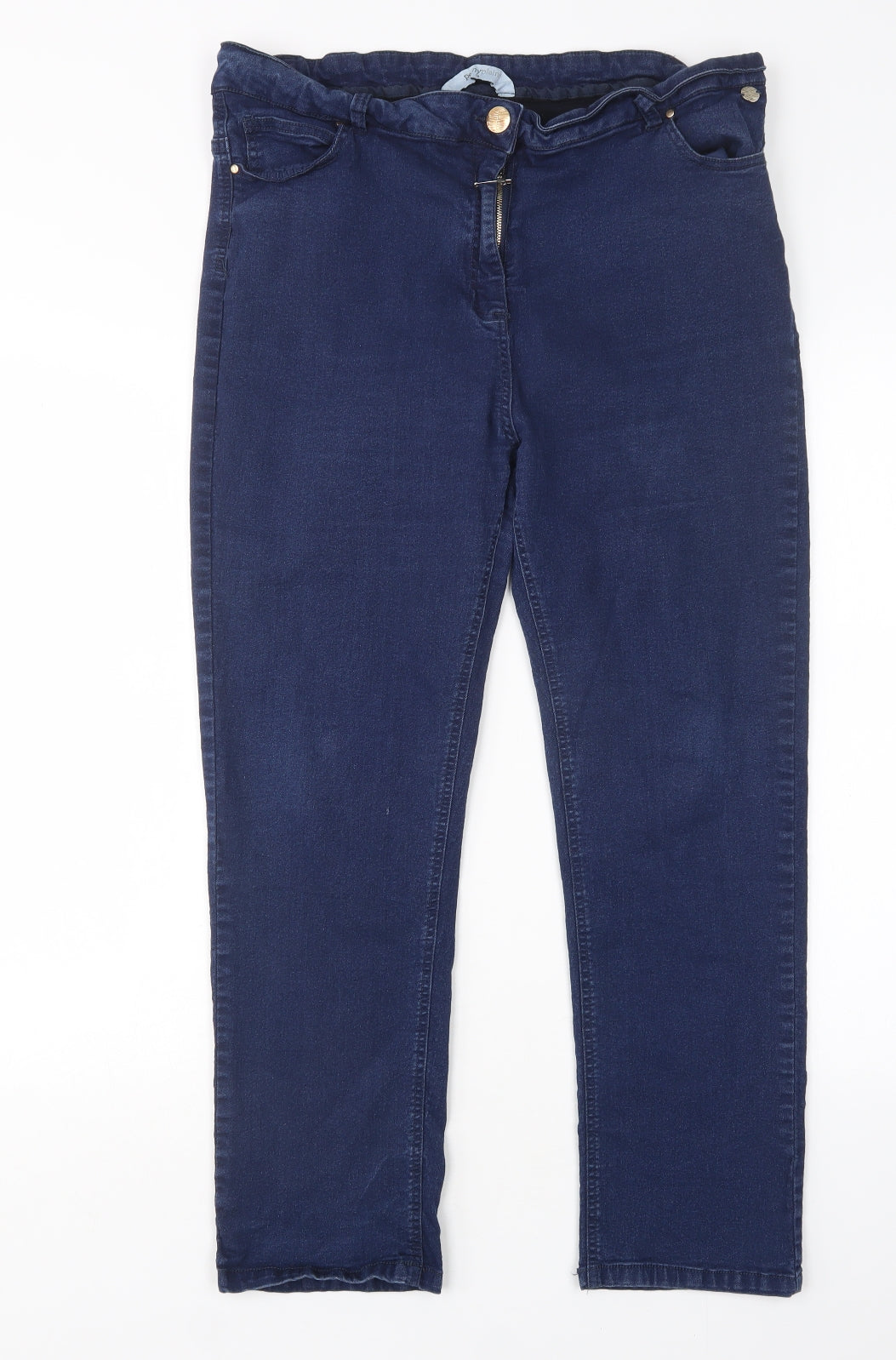 penny Plain  Womens Blue  Cotton Skinny Jeans Size 18 L26 in Regular