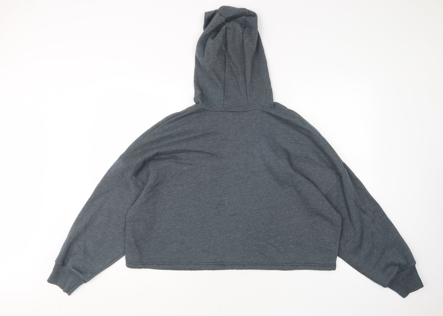 Under armour Womens Grey  Cotton Pullover Hoodie Size M   - Cropped