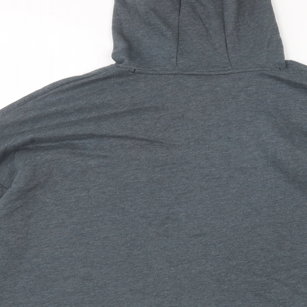 Under armour Womens Grey  Cotton Pullover Hoodie Size M   - Cropped