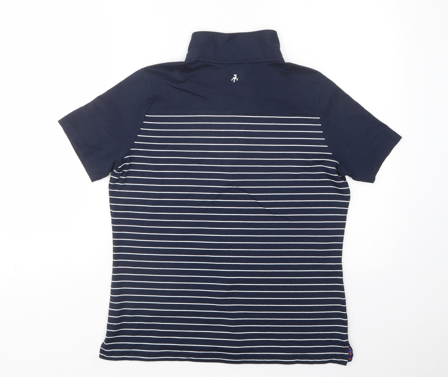 Green Lamb Womens Multicoloured Striped Cotton Basic Polo Size 16 Collared