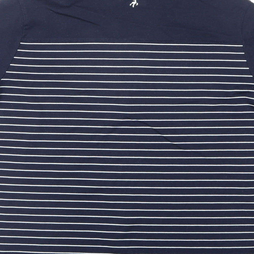 Green Lamb Womens Multicoloured Striped Cotton Basic Polo Size 16 Collared