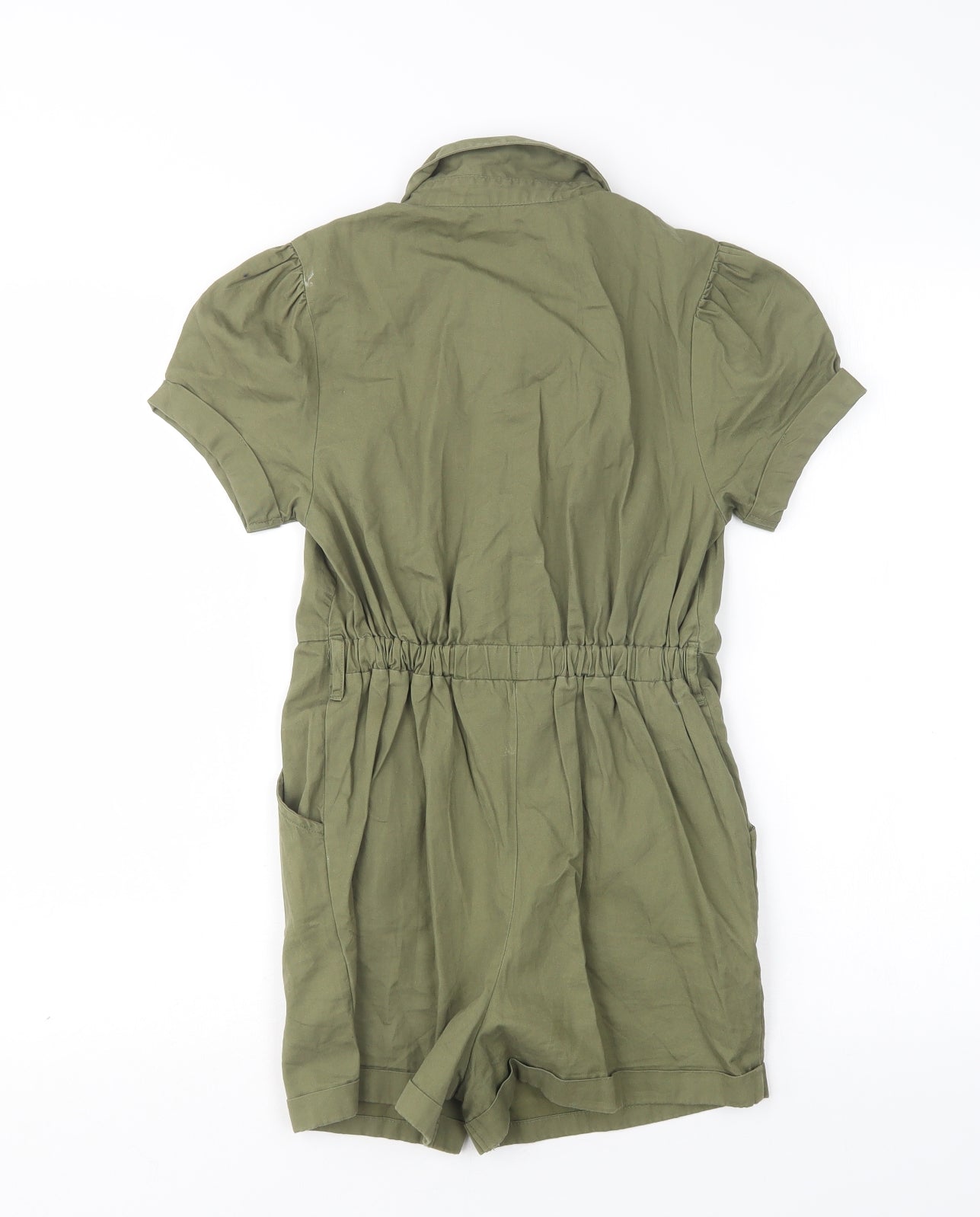Matalan Girls Green  Cotton Playsuit One-Piece Size 11 Years