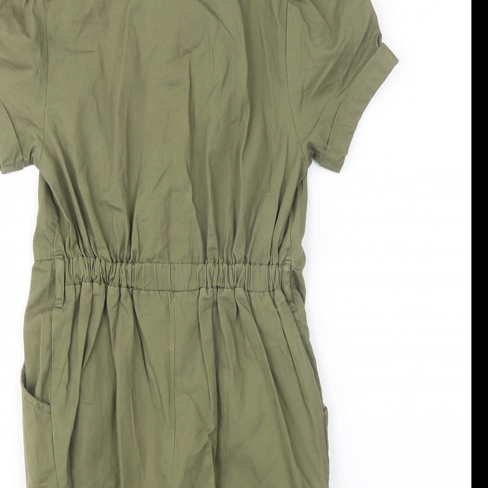 Matalan Girls Green  Cotton Playsuit One-Piece Size 11 Years