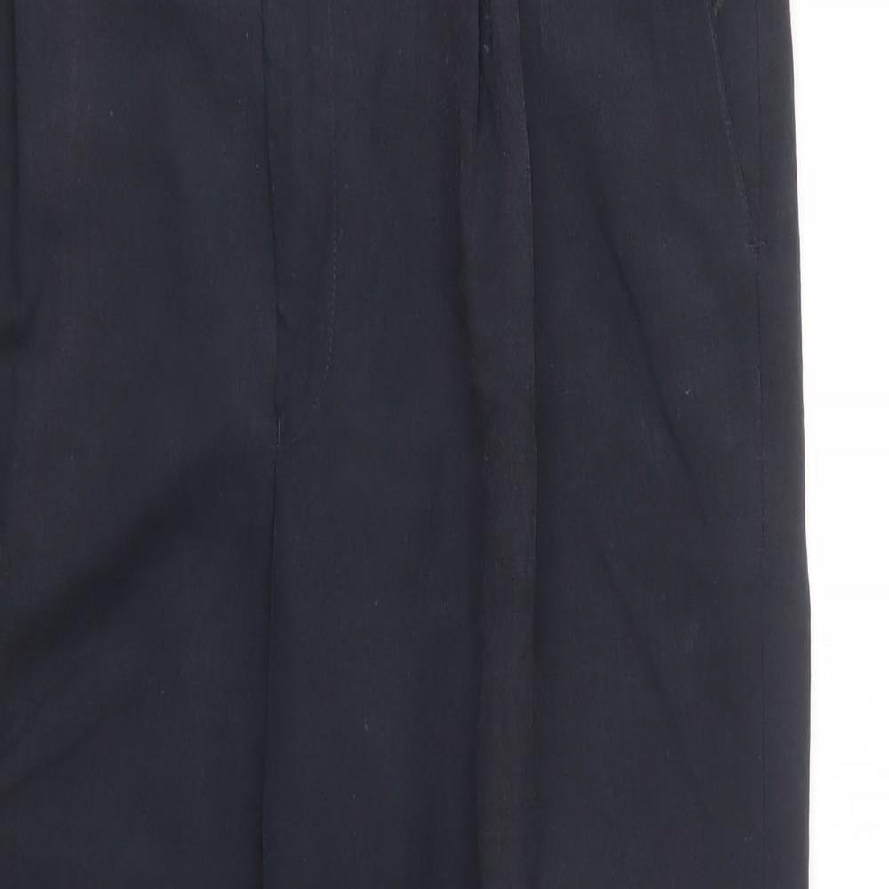 M&S Mens Blue  Lyocell Trousers  Size 38 L31 in Regular