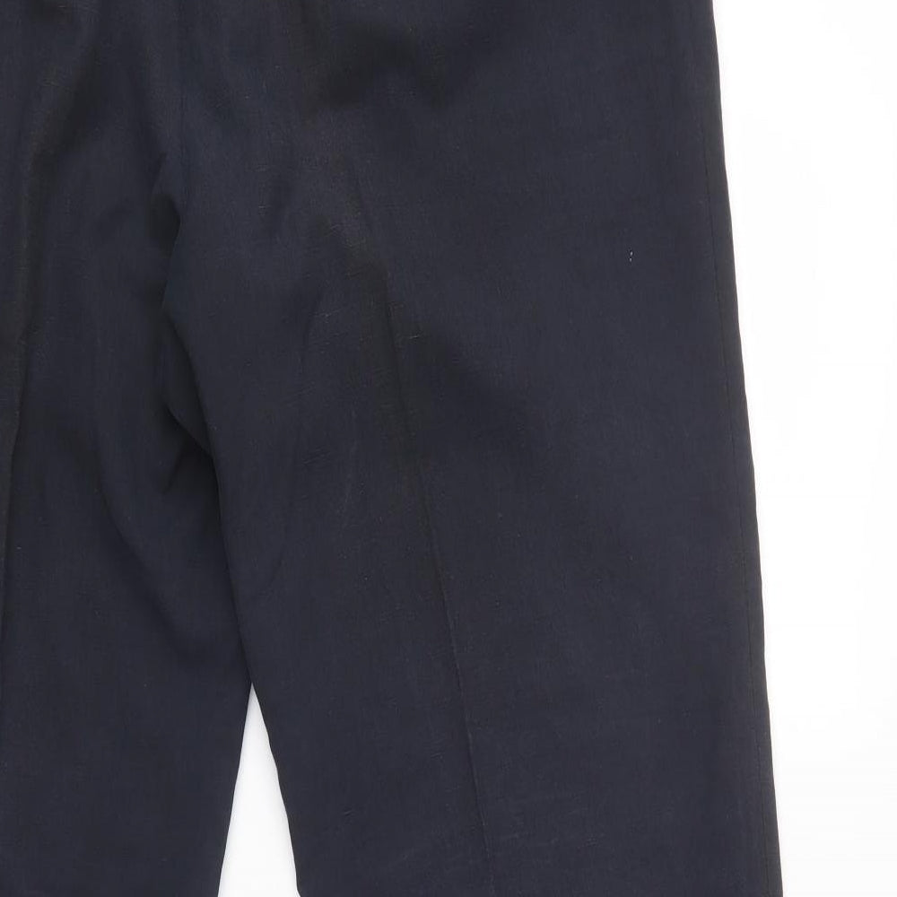 M&S Mens Blue  Lyocell Trousers  Size 38 L31 in Regular