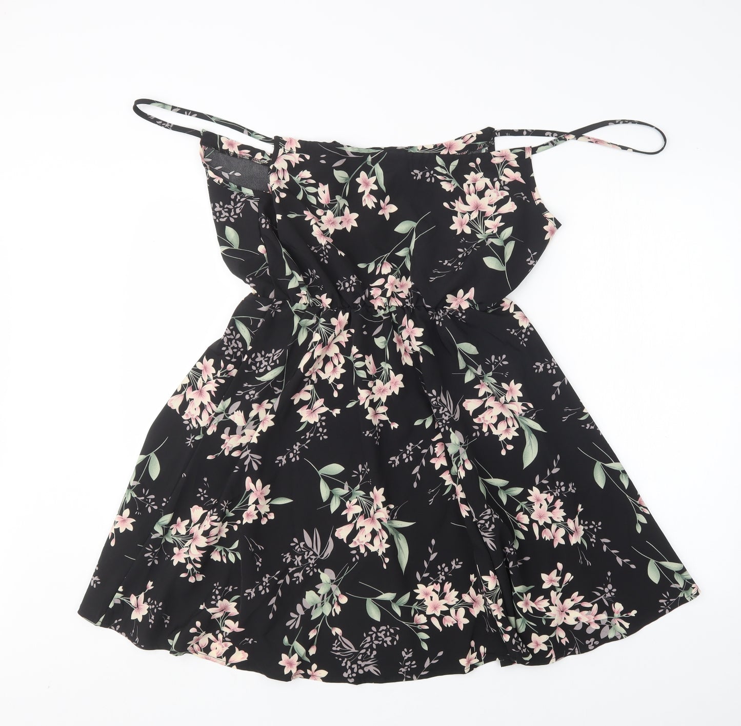Shein  Womens Multicoloured Floral Polyester Tank Dress  Size M  V-Neck