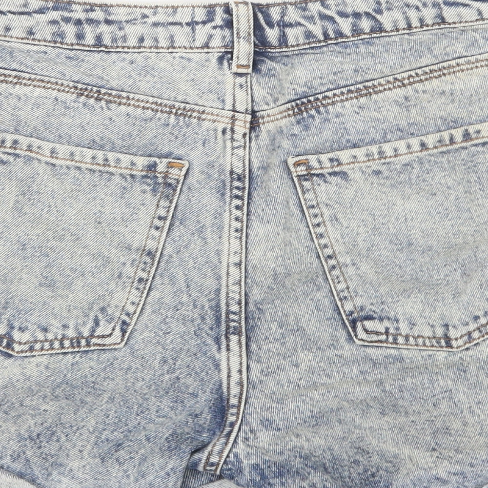 New Look Womens Blue  Cotton Hot Pants Shorts Size 10 L4 in Regular