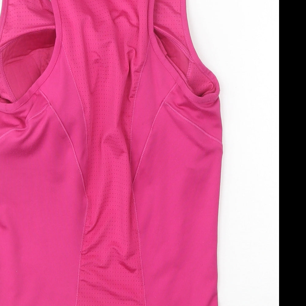 LA Gear Womens Pink  Polyester Basic Tank Size 10 Round Neck