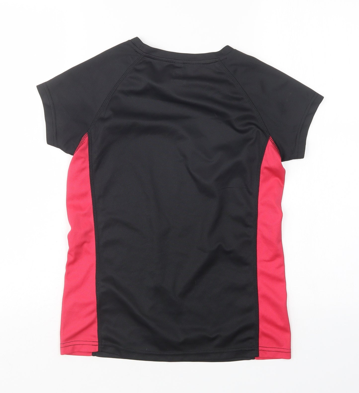 X-Tone Womens Multicoloured  Polyester Basic T-Shirt Size S Round Neck