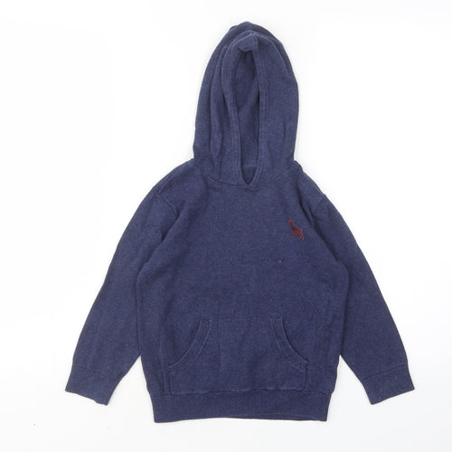 Mini Club Boys Blue  Cotton Pullover Hoodie Size 3 Years
