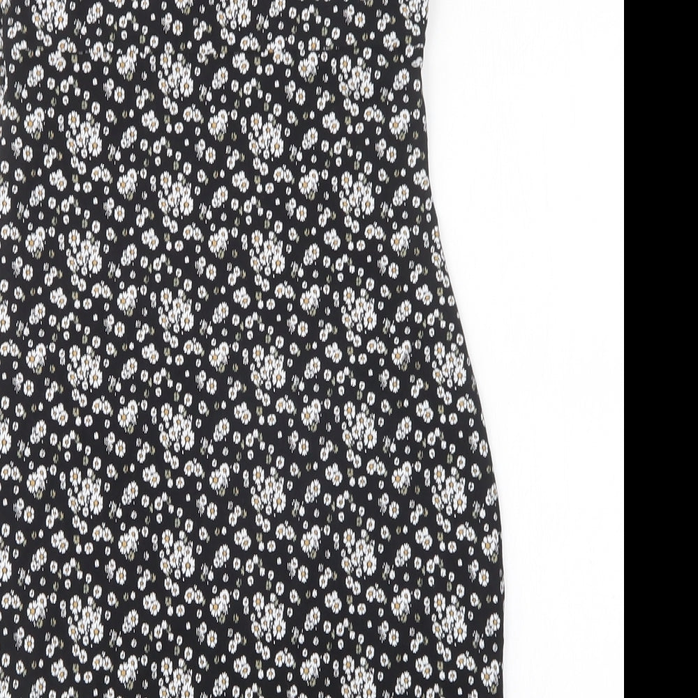 Brave Soul Womens Multicoloured Floral Cotton Tank Dress  Size XS  Round Neck