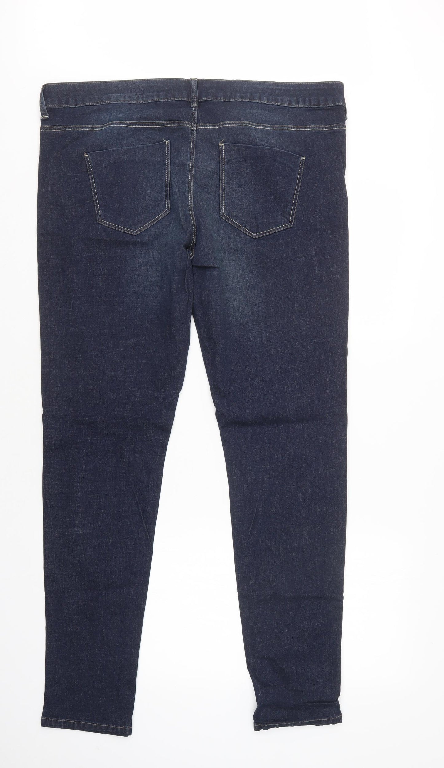 Denim CO Womens Blue  Cotton Skinny Jeans Size 20 L32 in Regular