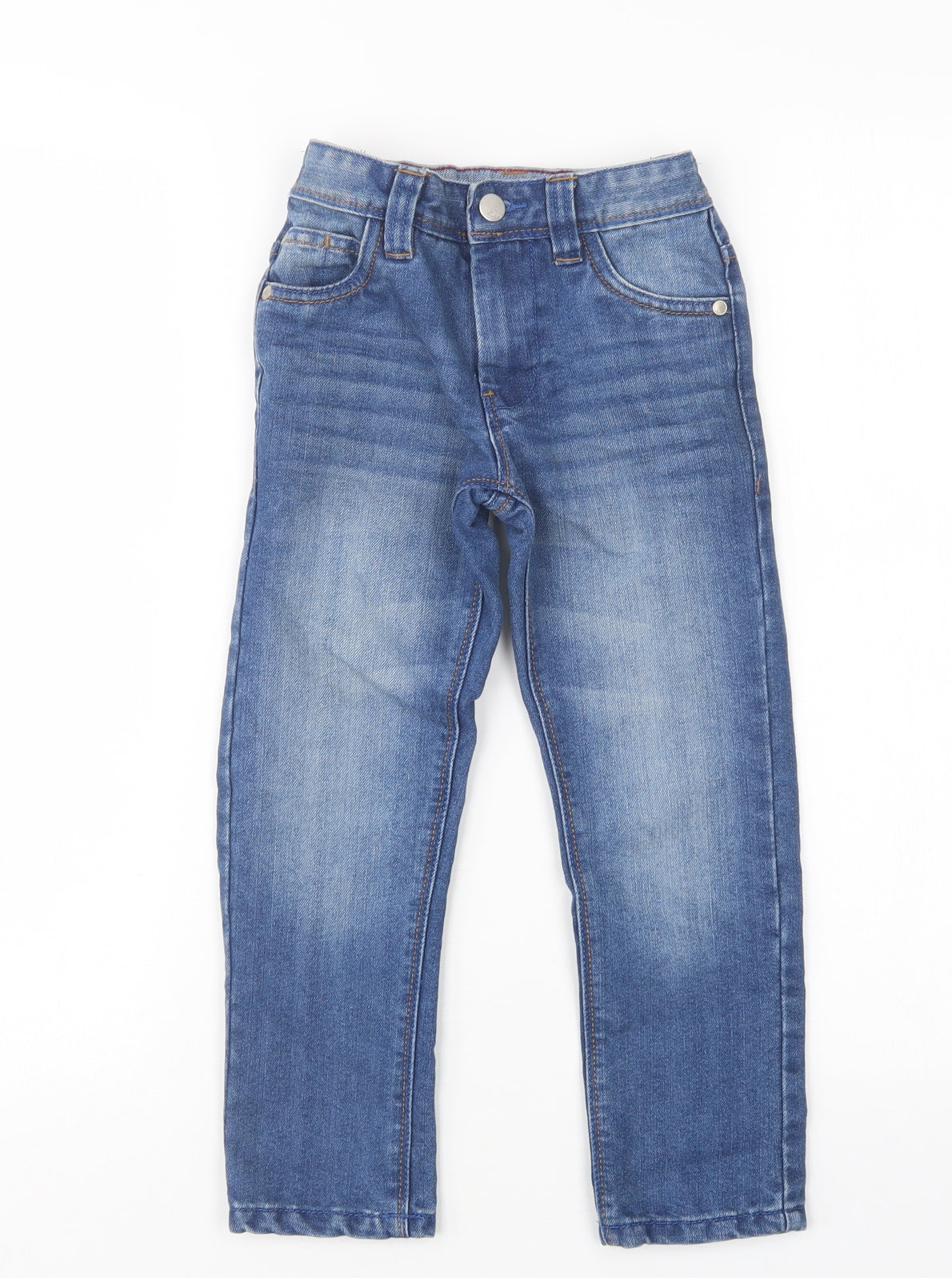 NEXT Boys Blue  Cotton Straight Jeans Size 5 Years  Regular