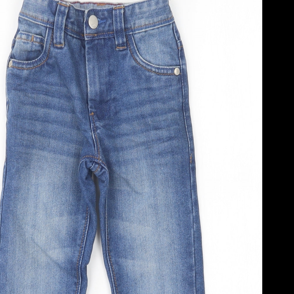 NEXT Boys Blue  Cotton Straight Jeans Size 5 Years  Regular