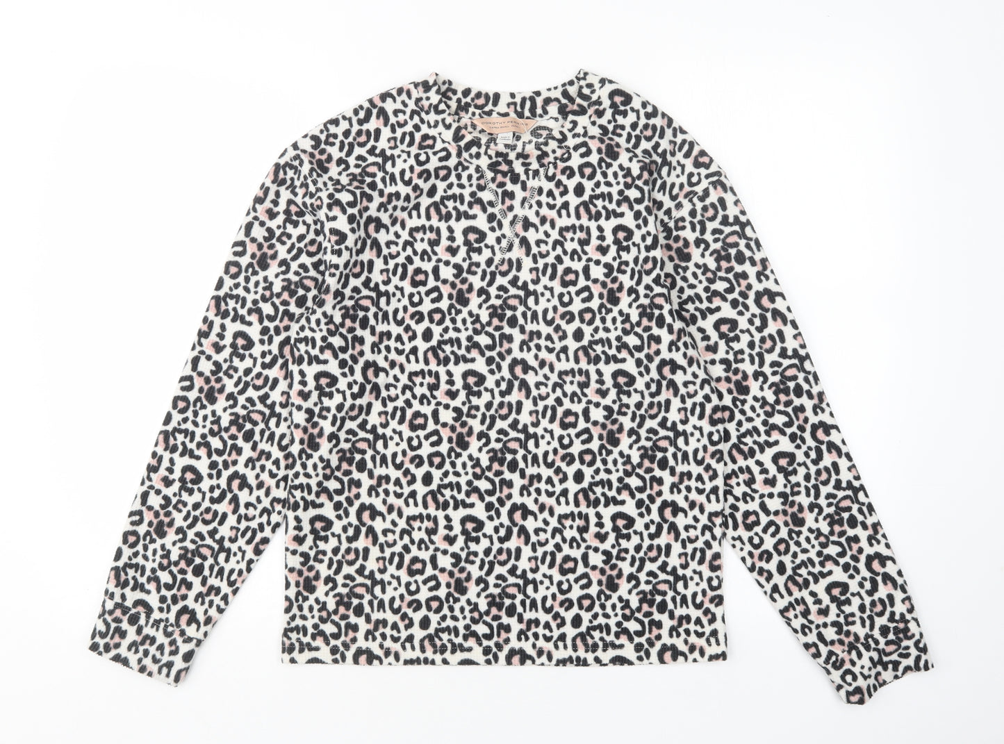 Dorothy Perkins Womens Multicoloured Animal Print Polyester Top Pyjama Top Size XS