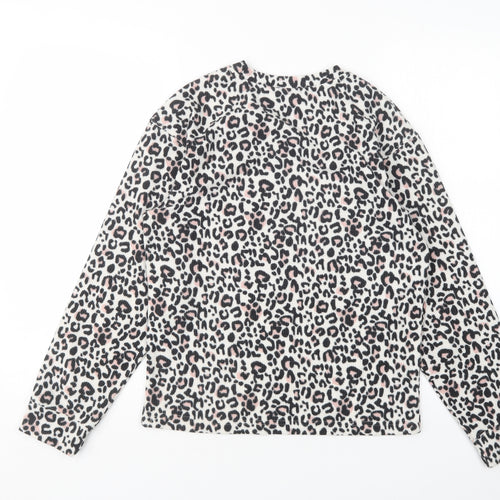 Dorothy Perkins Womens Multicoloured Animal Print Polyester Top Pyjama Top Size XS