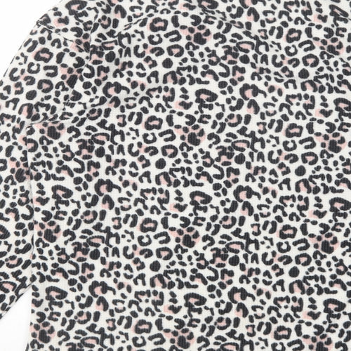 Dorothy Perkins Womens Multicoloured Animal Print Polyester Top Pyjama Top Size XS