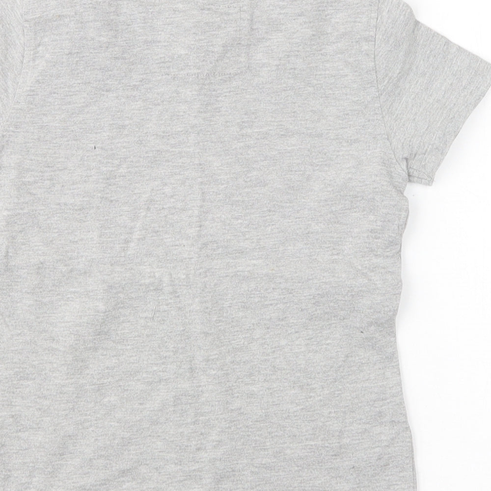 NEXT Boys Grey  Cotton Basic T-Shirt Size 2-3 Years Round Neck
