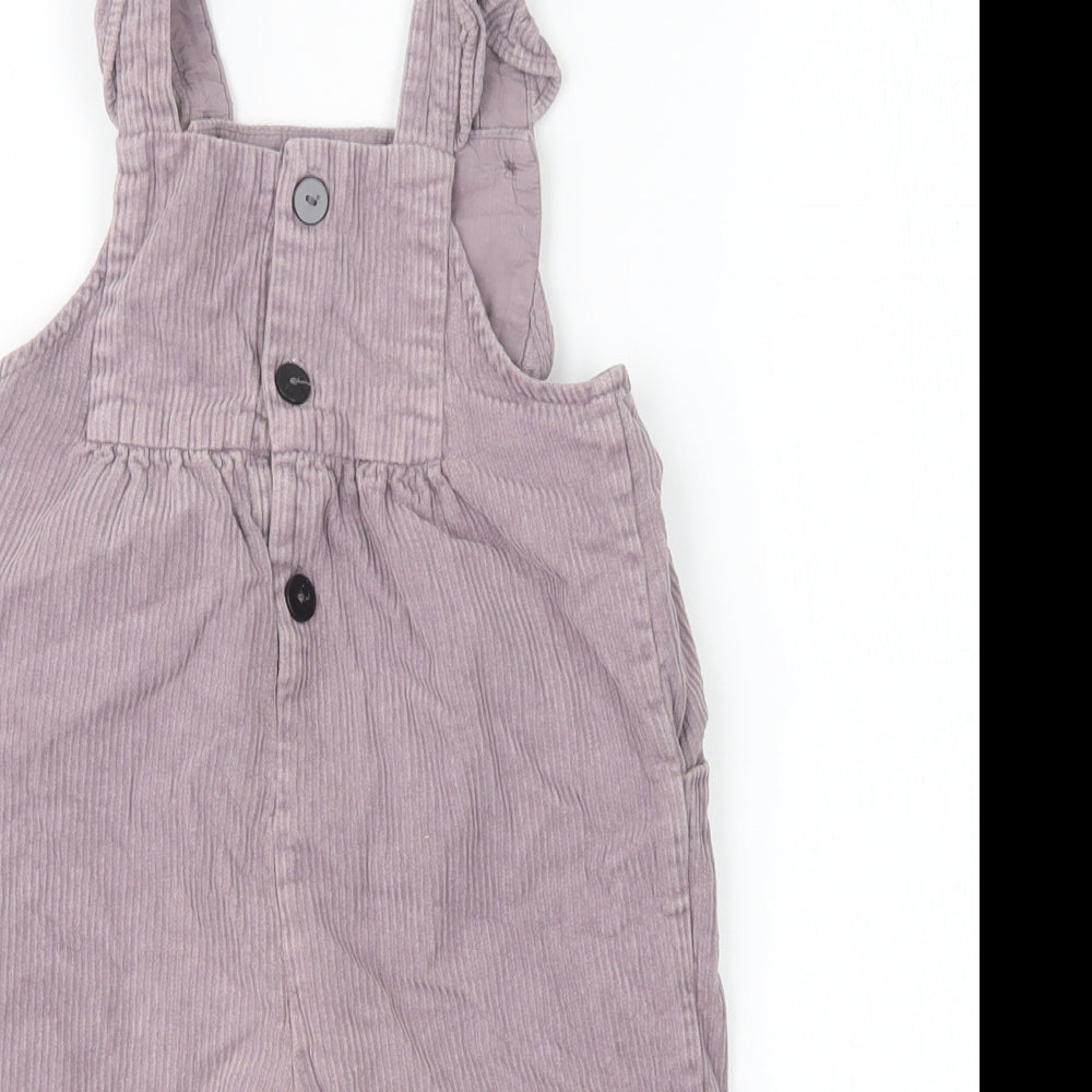 Zara Girls Purple   Dungaree One-Piece Size 18-24 Months