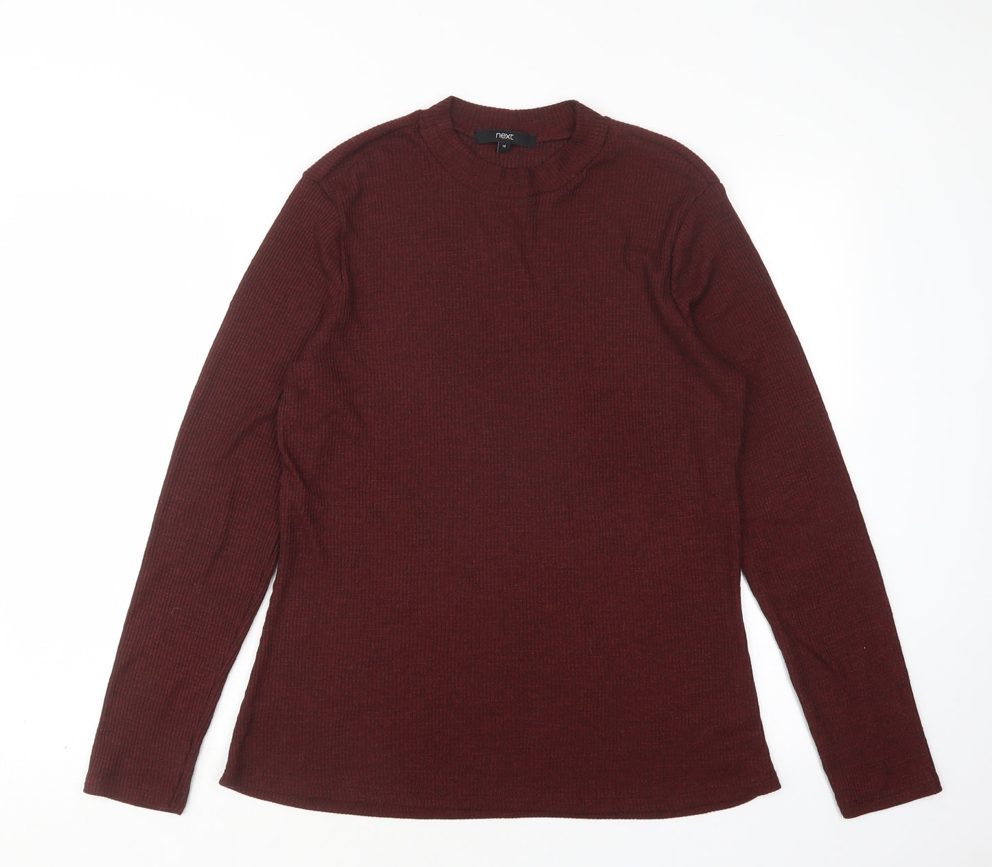 NEXT Womens Brown Round Neck  Polyester Pullover Jumper Size 18