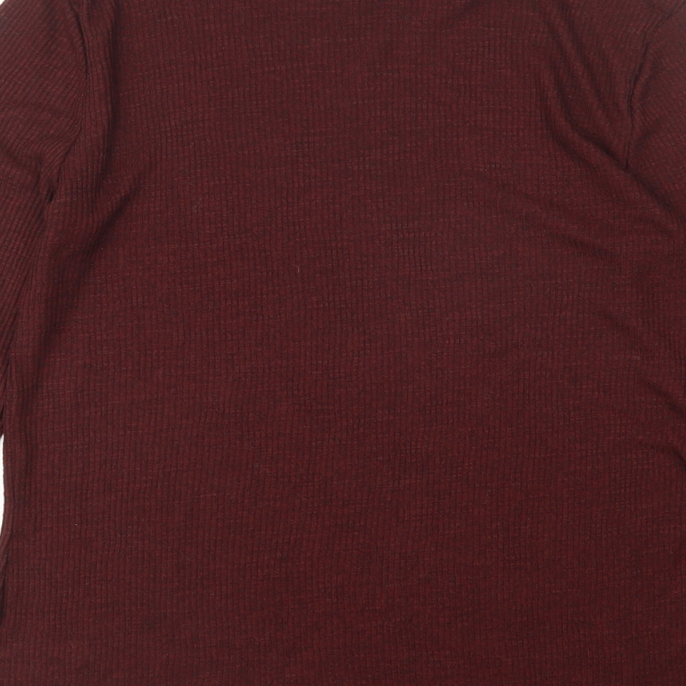 NEXT Womens Brown Round Neck  Polyester Pullover Jumper Size 18