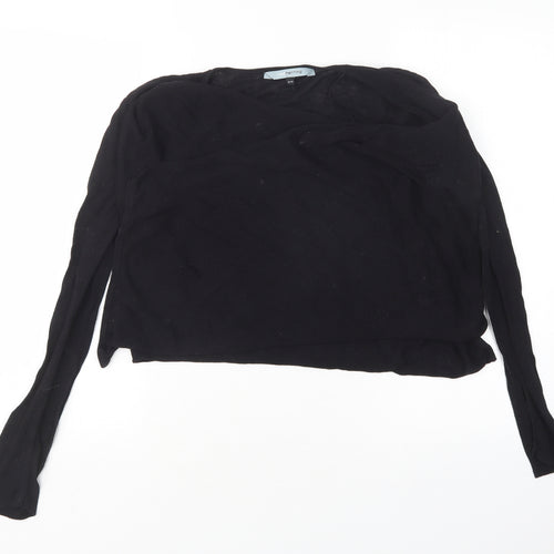 Red Herring  Womens Black V-Neck  Cotton Cardigan Jumper Size S