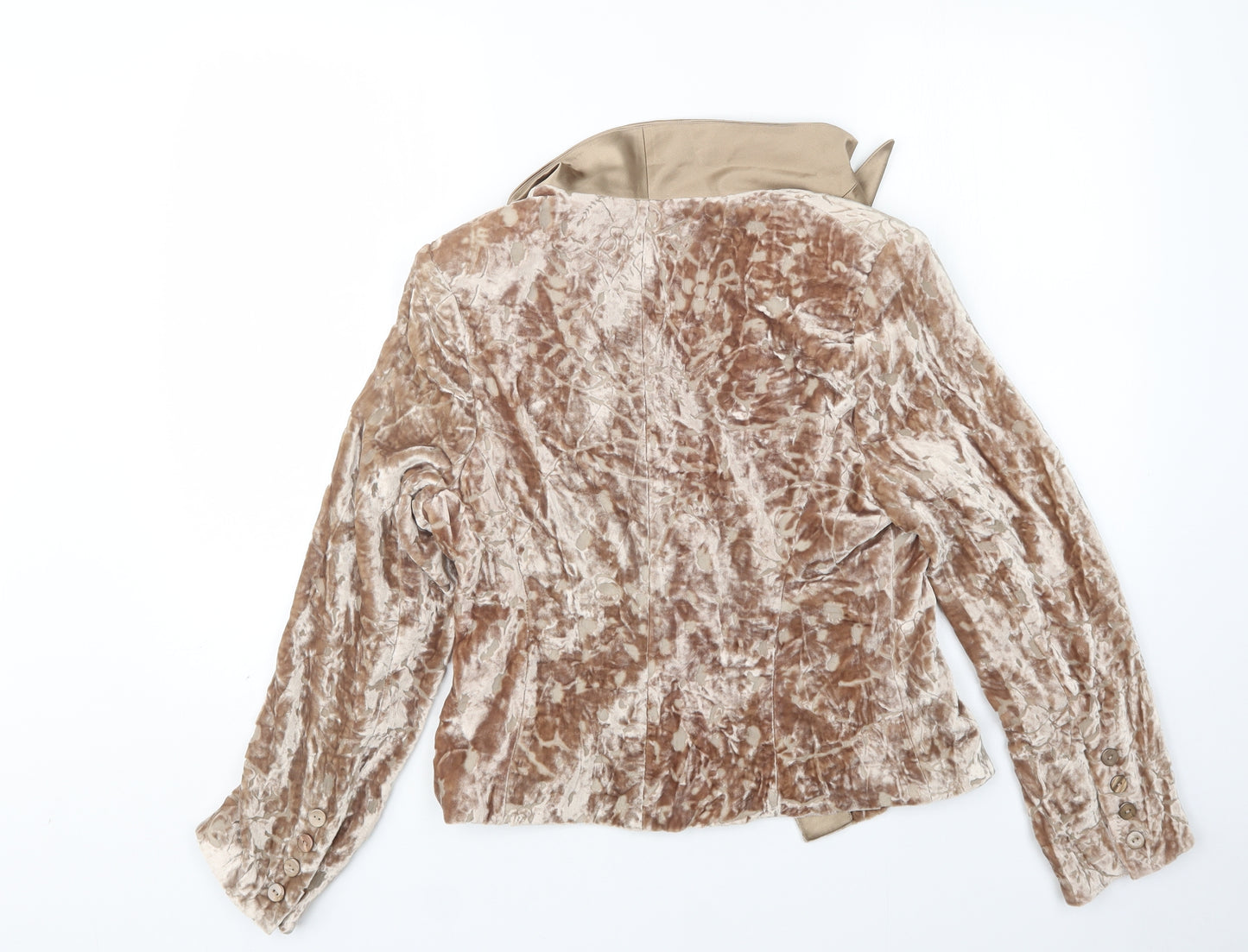 Renato Nucci Womens Brown  Viscose Jacket Blazer Size 14