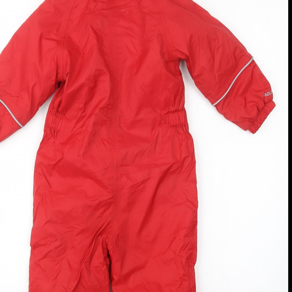 Regatta Boys Red   Rain Coat Snowsuit Size 2-3 Years