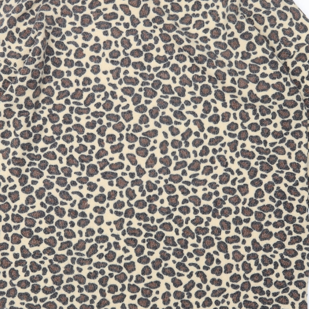F&F Womens Multicoloured Animal Print Polyester Jumper Dress  Size 16  High Neck