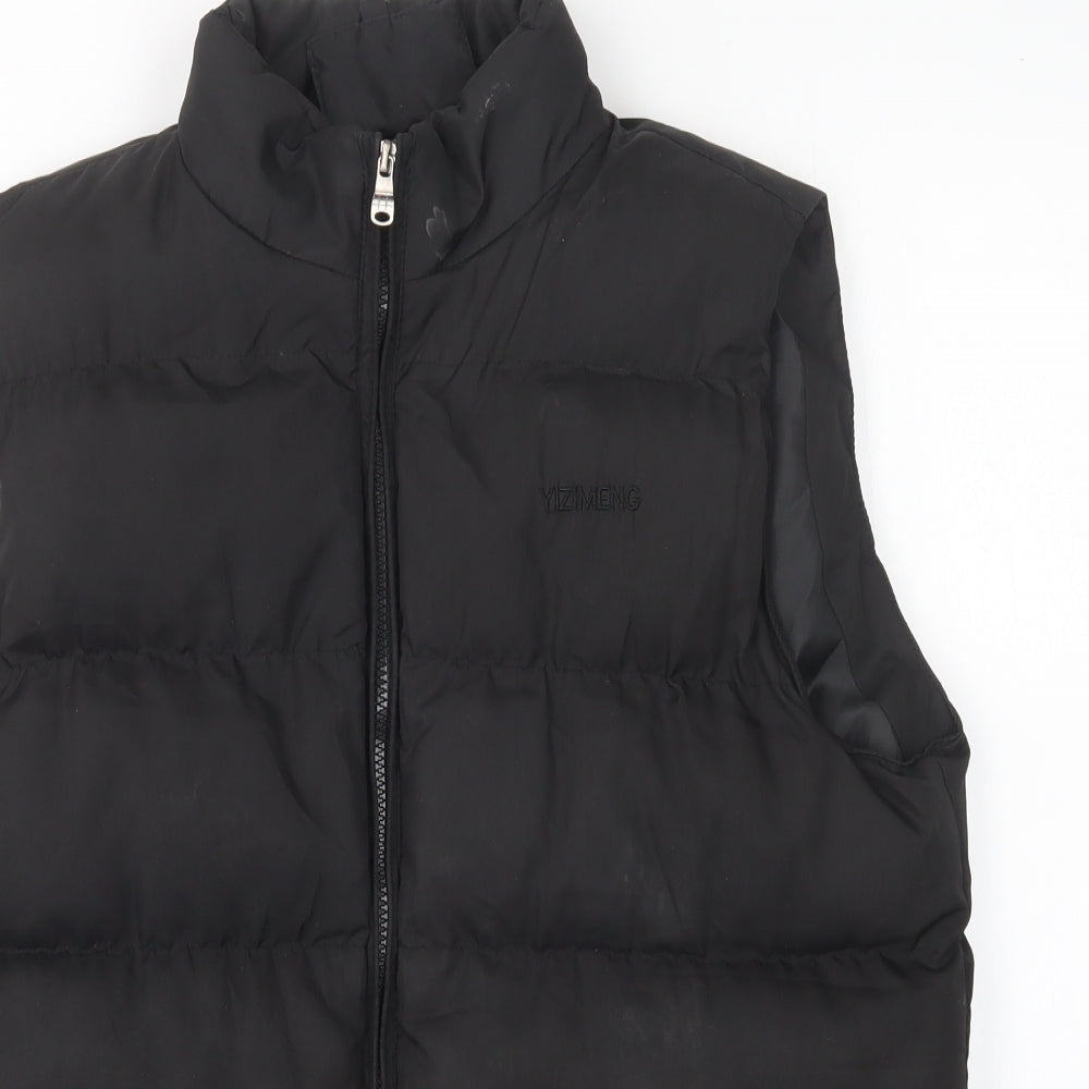 Yizimeng` Womens Black   Gilet Coat Size 3XL