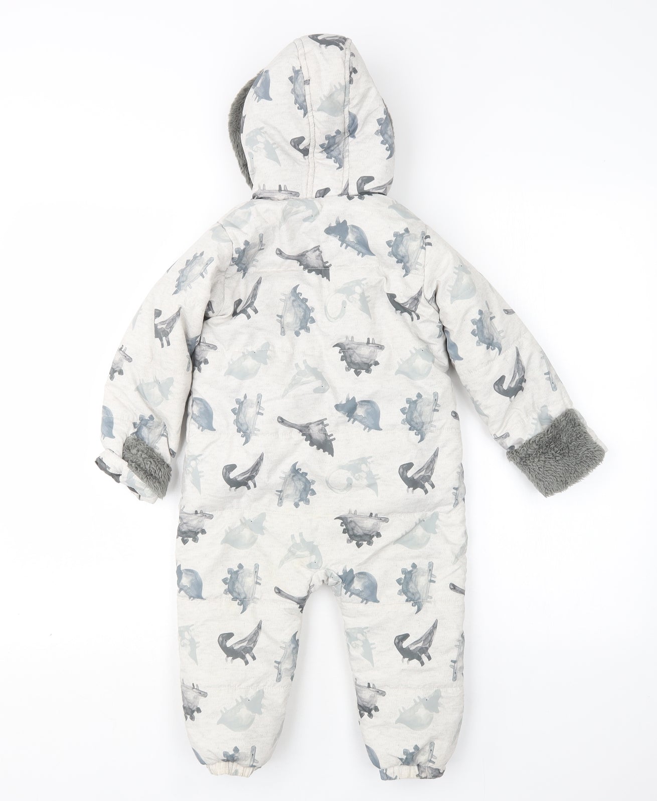 TU Boys Multicoloured   Rain Coat Snowsuit Size 18-24 Months    - Dinosaur