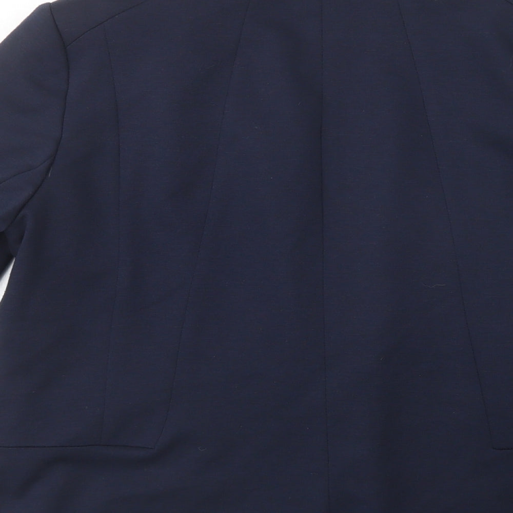 Wallis Womens Blue  Polyester Jacket Blazer Size 10