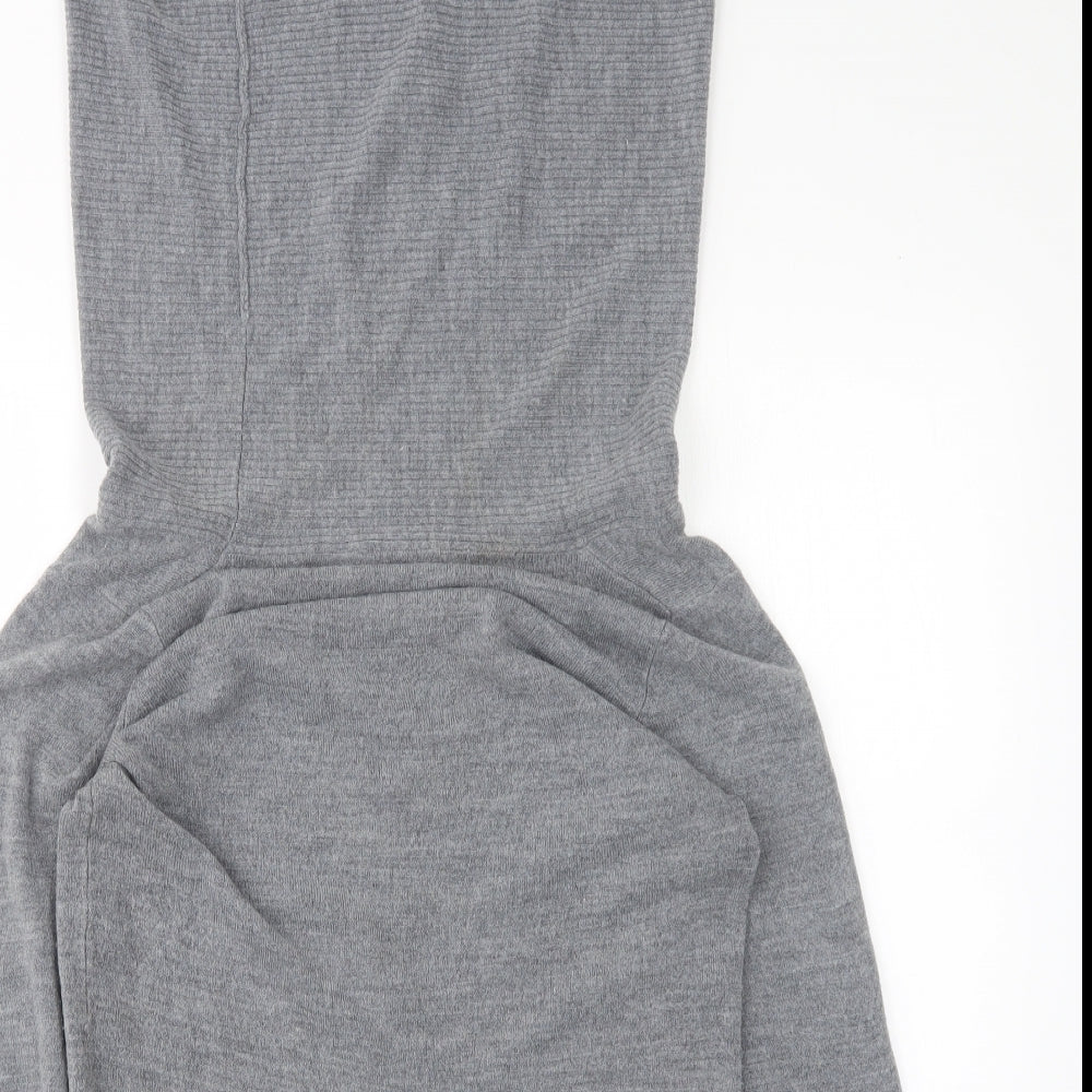 Natural Republic Womens Grey Roll Neck  Acrylic Pullover Jumper Size M