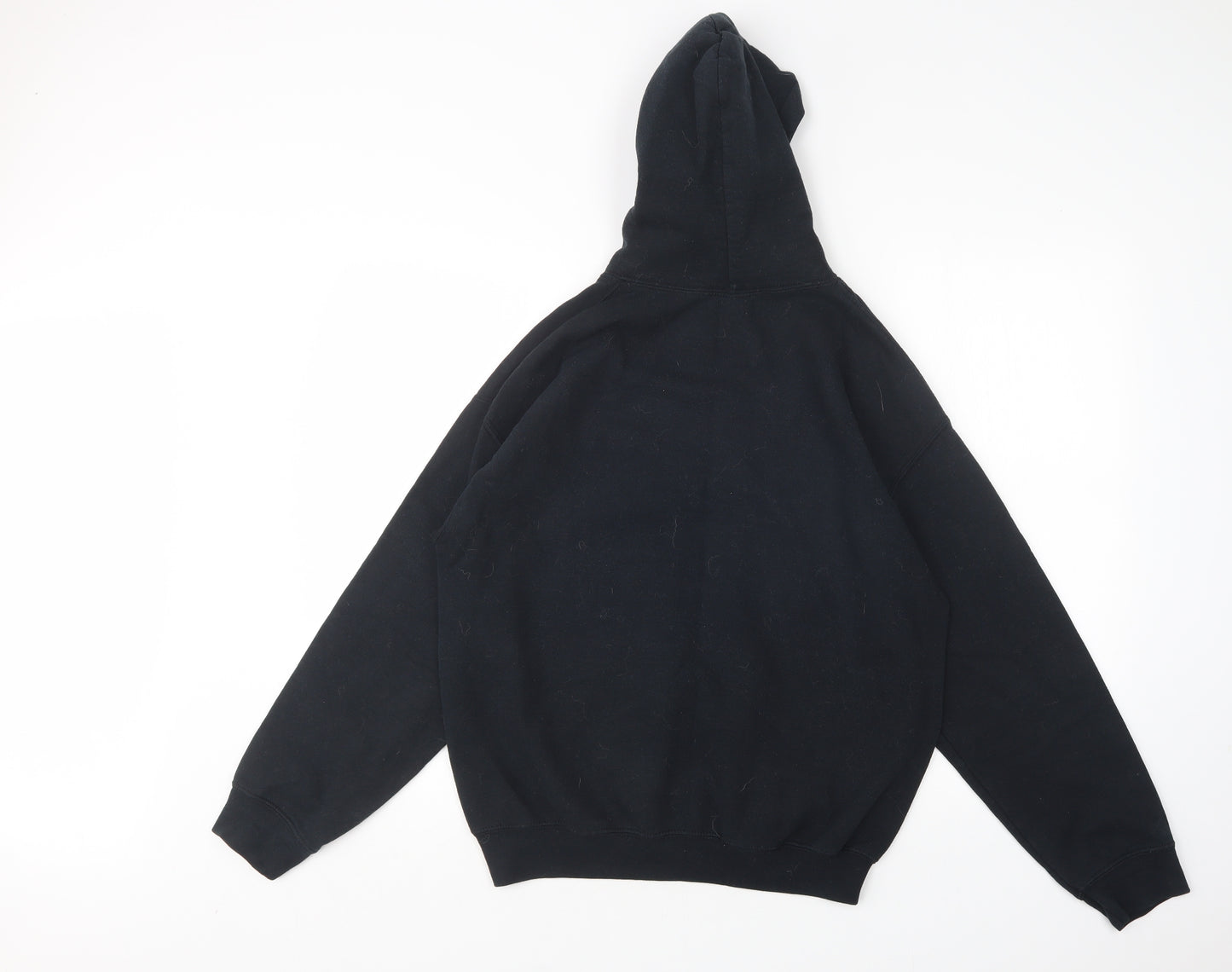 Gildan Mens Black  Cotton Pullover Hoodie Size M   - The Crow