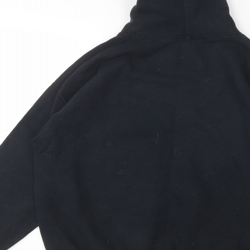 Gildan Mens Black  Cotton Pullover Hoodie Size M   - The Crow